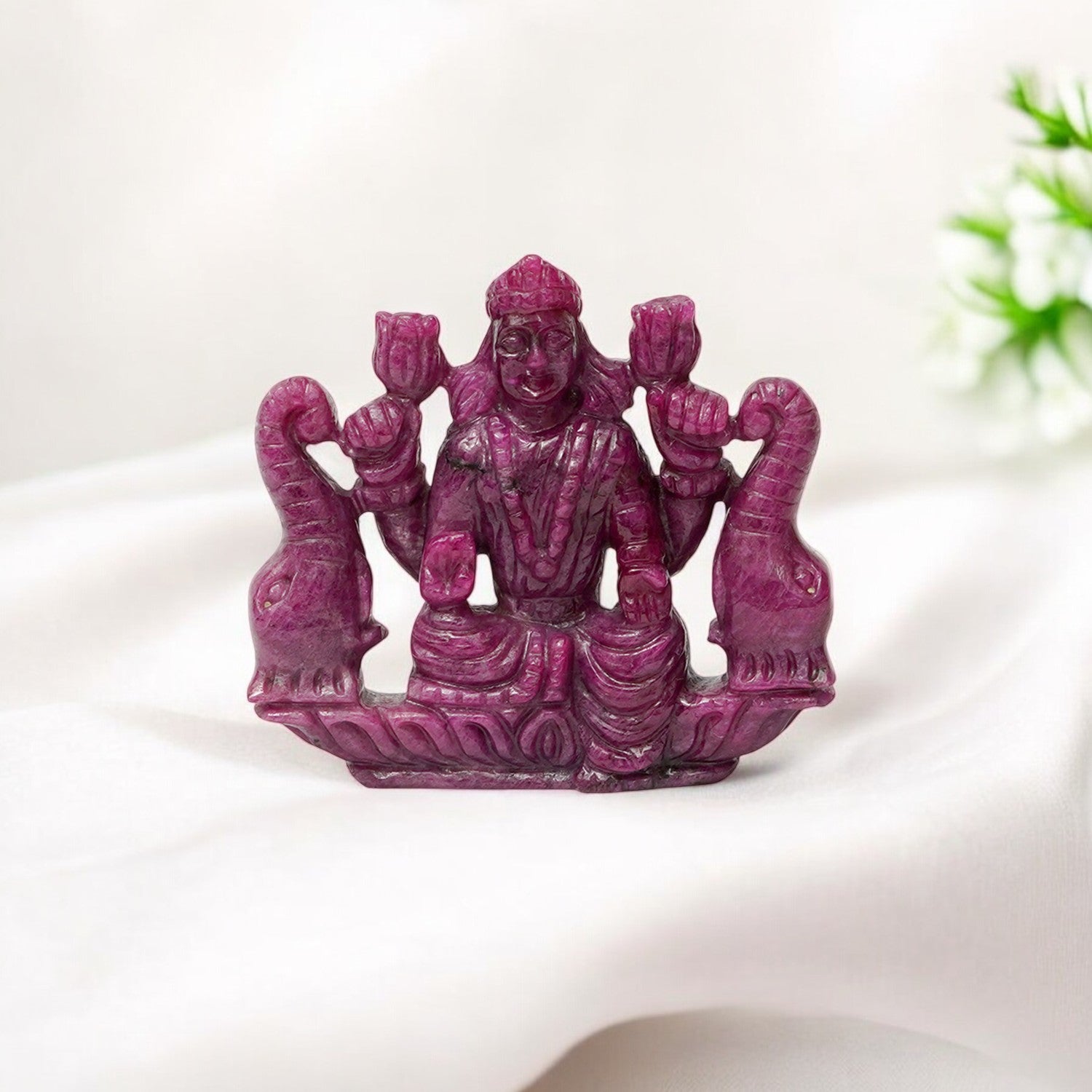 Laxmi Ji with Elephant Face on Both Side