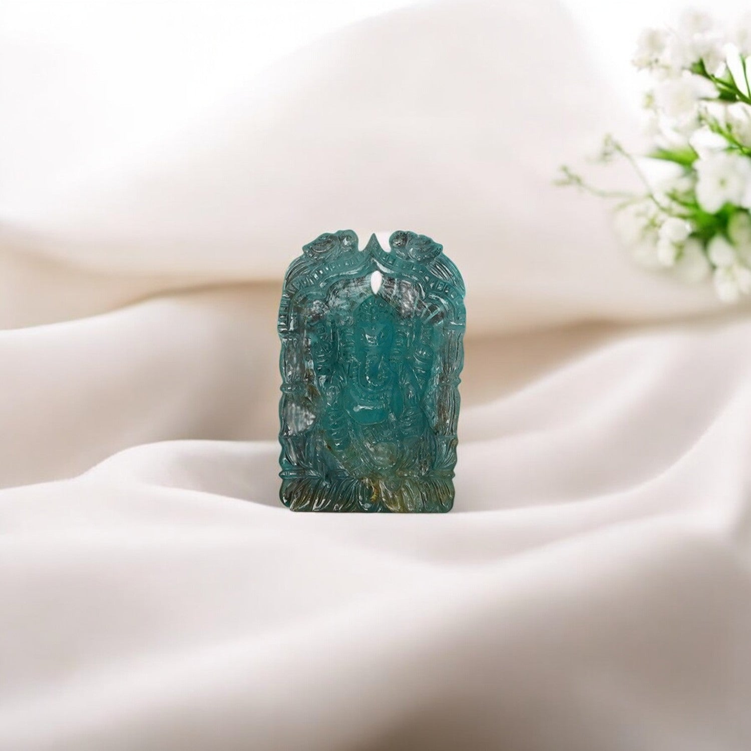 Ganesha In Aquamarine - 2