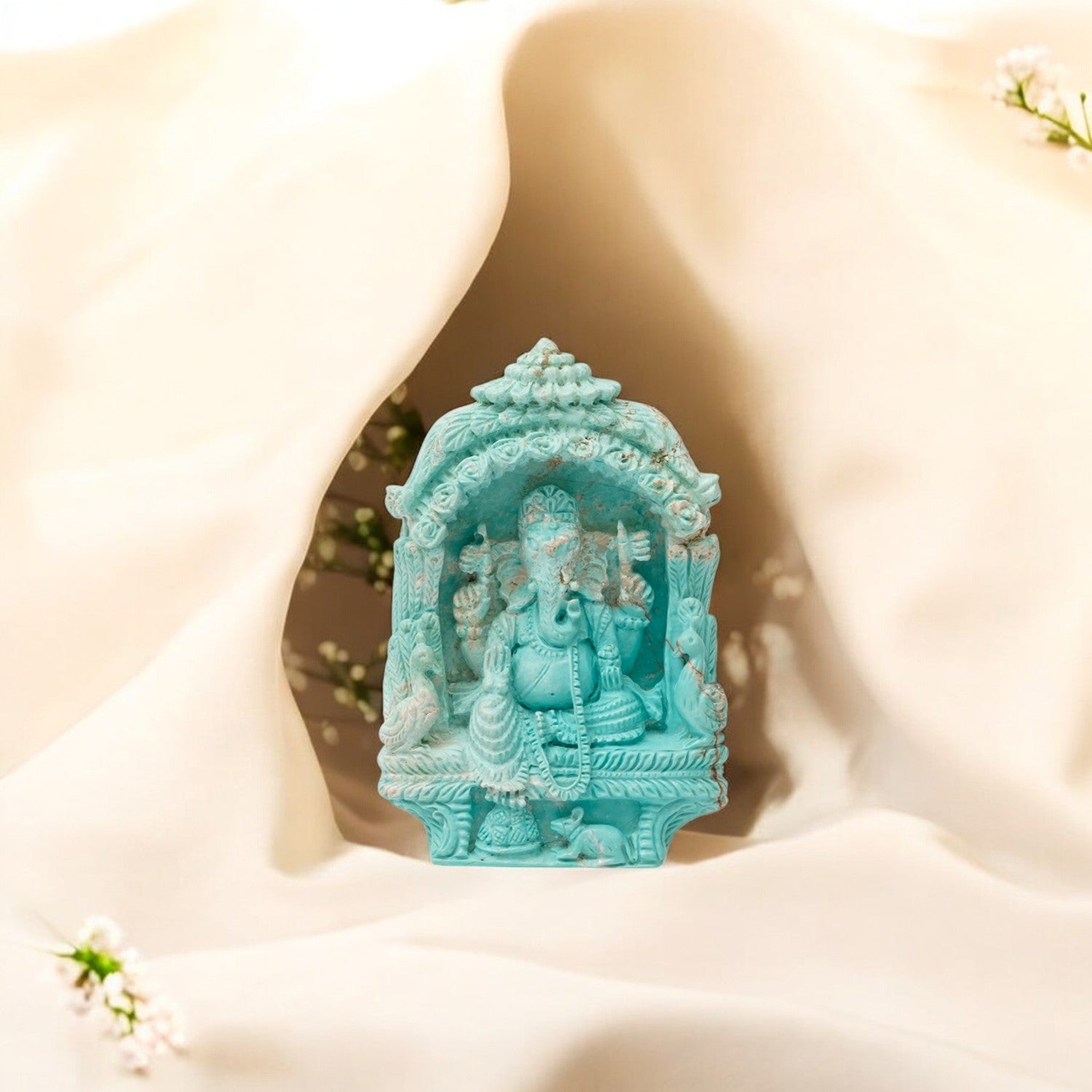 Ganesha in Natural Turquoise