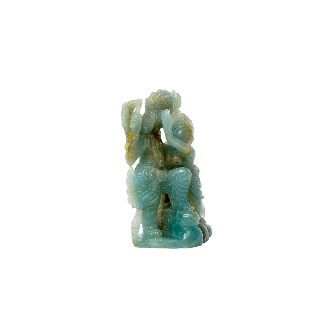 Radha Krishna In Aquamarine