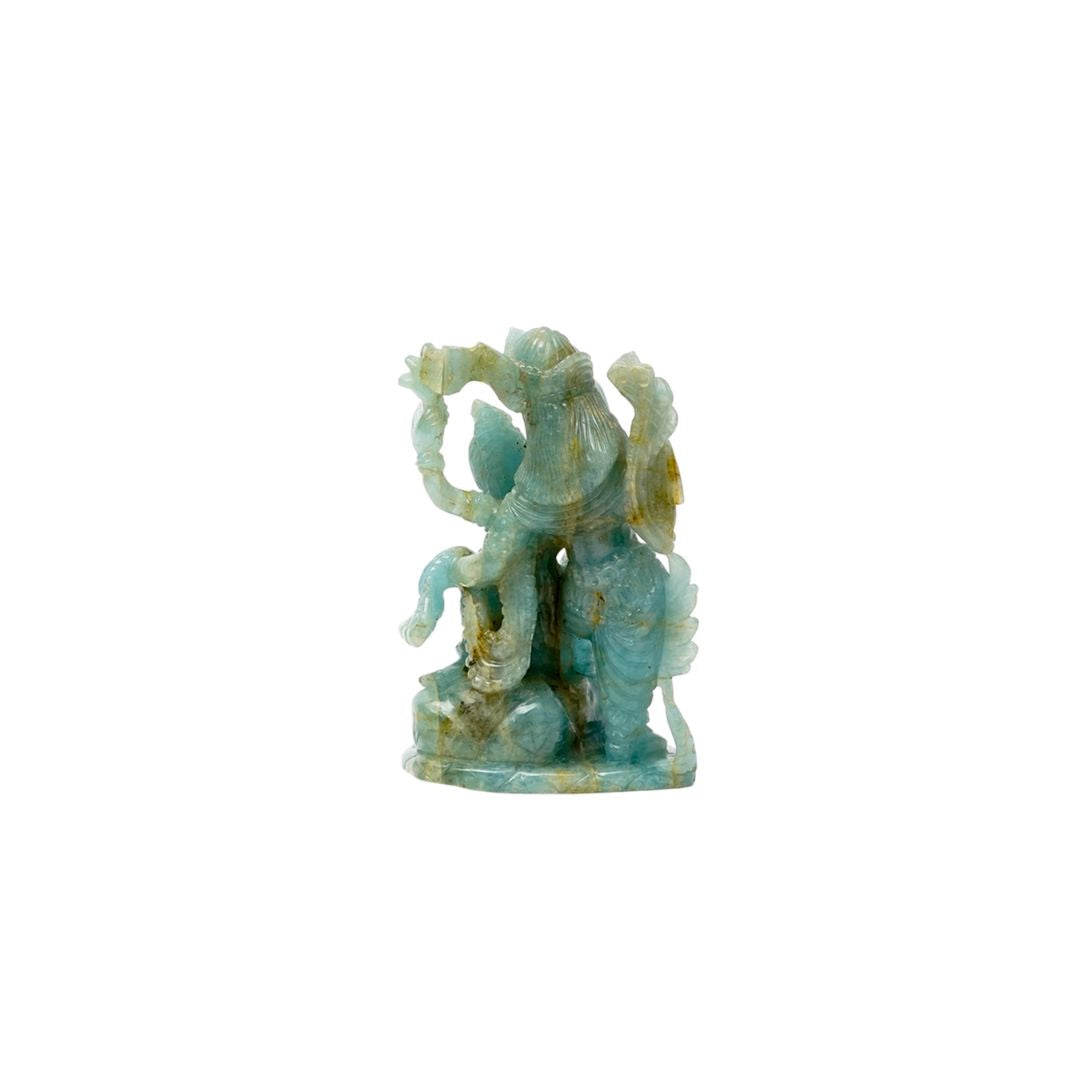 Radha Krishna In Aquamarine