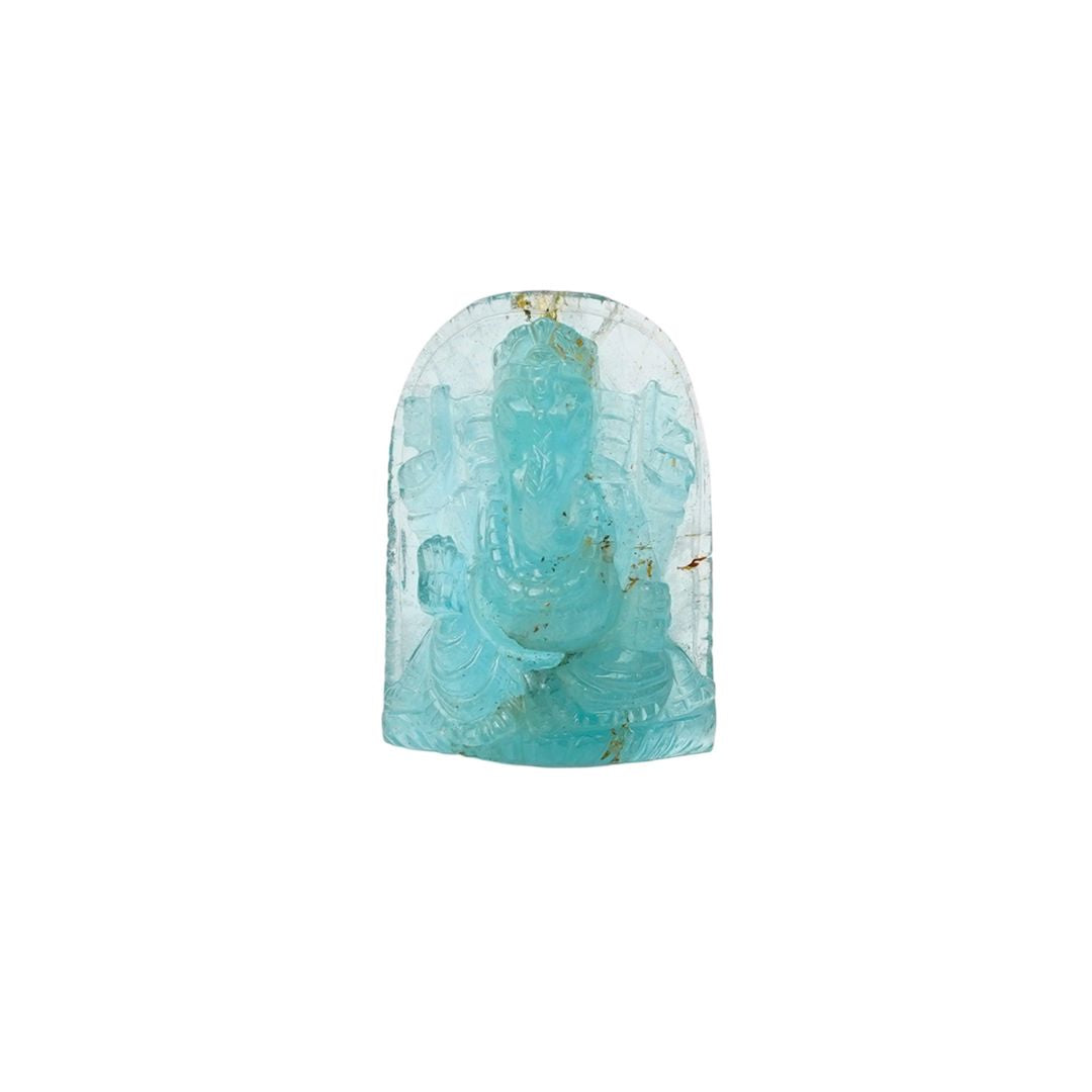 Ganesha In Aquamarine
