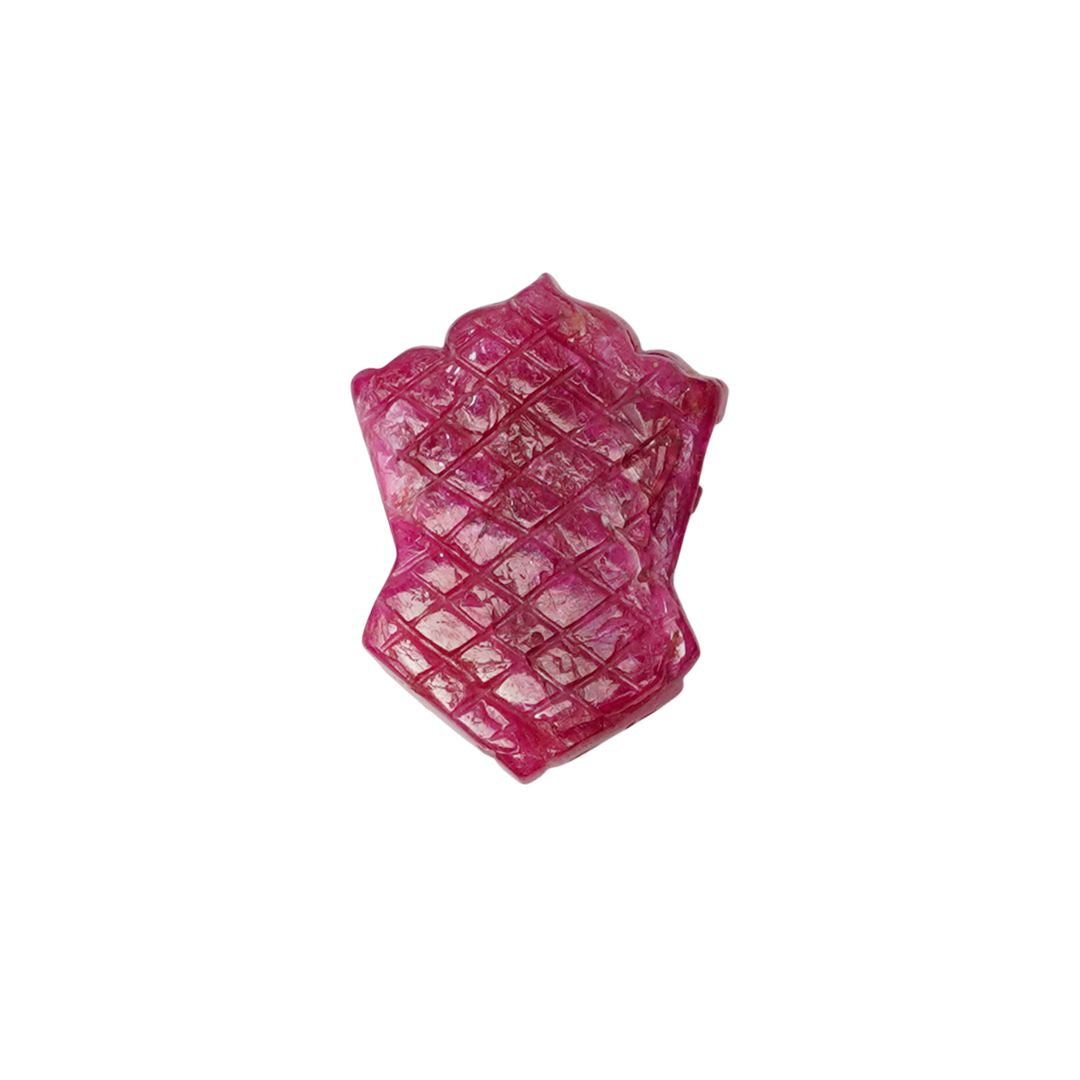 Ganesha Pendant In Ruby