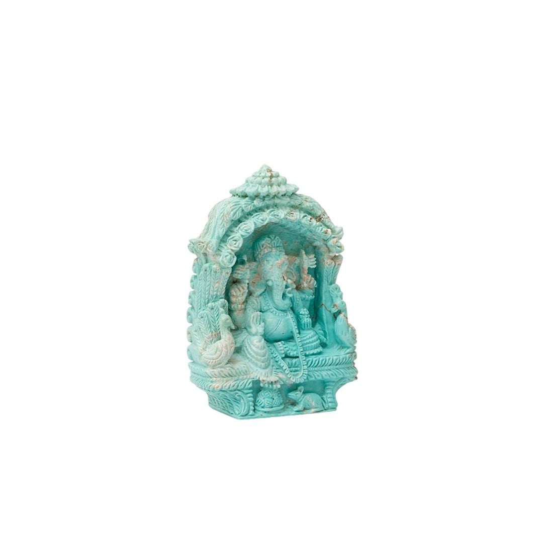 Ganesha in Natural Turquoise